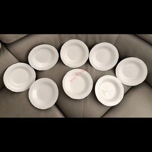 8 Villeroy & Boch Foglia Large Rim Soup Bowl 9"